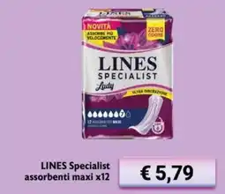 Maxi Supermercati LINES Specialist assorbenti maxi x12 offerta
