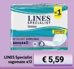 Maxi Supermercati LINES Specialist sagomato x12 offerta
