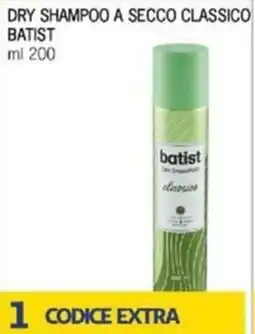 Maxi Supermercati Dry shampoo a secco classico BATIST offerta