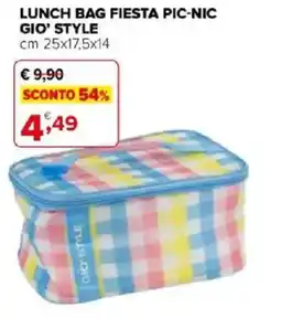 Iperal Lunch bag fiesta pic-nic GIO' STYLE offerta