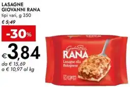 Bennet Lasagne GIOVANNI RANA offerta