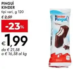 Bennet Pinguì KINDER offerta