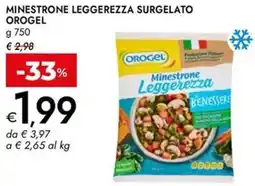 Bennet Minestrone leggerezza surgelato OROGEL offerta