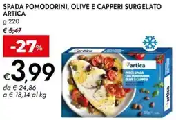Bennet Spada pomodorini, olive e capperi surgelato ARTICA offerta