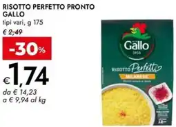 Bennet Risotto perfetto pronto GALLO offerta