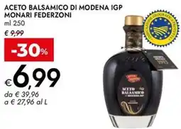 Bennet Aceto balsamico di modena igp MONARI FEDERZONI offerta