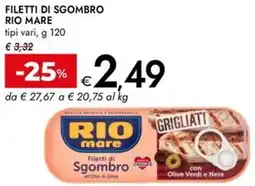 Bennet Filetti di sgombro RIO MARE offerta