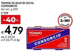 Bennet Tonno in olio di oliva CONSORCIO offerta