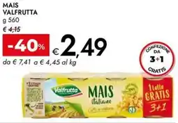 Bennet Mais VALFRUTTA offerta