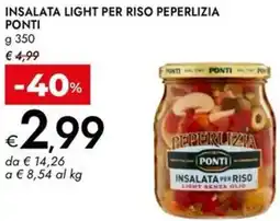 Bennet Insalata light per riso peperlizia PONTI offerta