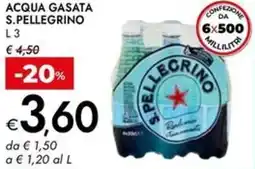 Bennet Acqua gasata S.PELLEGRINO offerta
