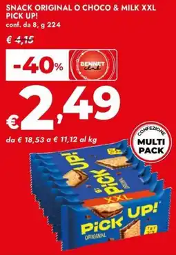 Bennet Snack original o choco & milk xxl PICK UP! offerta