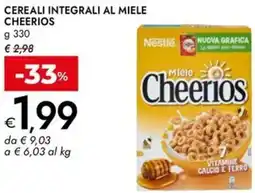 Bennet Cereali integrali al miele CHEERIOS offerta