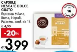 Bennet Capsule NESCAFÉ DOLCE GUSTO offerta