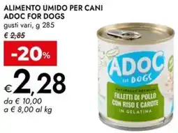 Bennet Alimento umido per cani ADOC FOR DOGS offerta