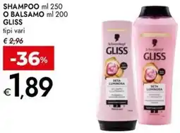Bennet Shampoo o balsamo gliss offerta