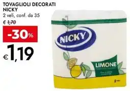 Bennet Tovaglioli decorati NICKY offerta