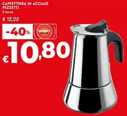 Bennet Caffettiera in acciaio pezzetti offerta