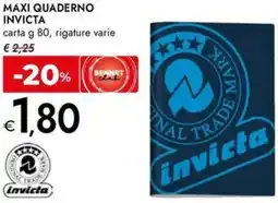 Bennet Maxi quaderno INVICTA offerta
