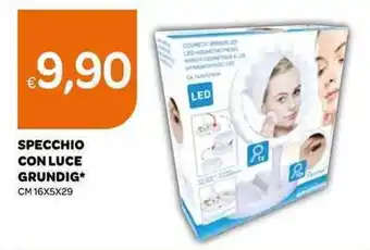 Grundig Specchio Con Luce 16x5x29 cm