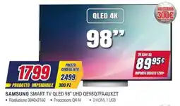Trony SAMSUNG SMART TV QLED 98" UHD QE98Q7FAAUXZT offerta