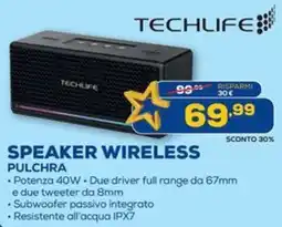 Euronics Techlife speaker wireless pulchra offerta