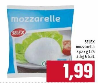 Famila Selex Mozzarella 3 pz x 125g offerta