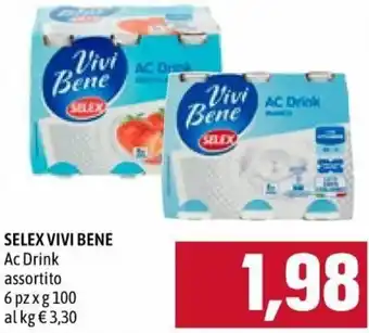 Famila Selex Vivi Bene Ac Drink Assortito 6 pz x 100 g offerta