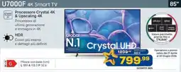 Euronics SAMSUNG U7000F 4K Smart TV 85" offerta