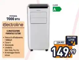 Unieuro Electroline CLIMATIZZATORE PORTATILE CLE7202 offerta
