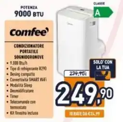 Unieuro Comfee condizionatore portatile sognidoronove offerta
