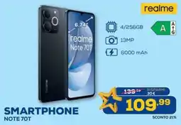 Euronics realme SMARTPHONE NOTE 70T offerta