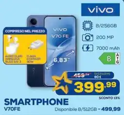 Euronics vivo SMARTPHONE V70FE offerta