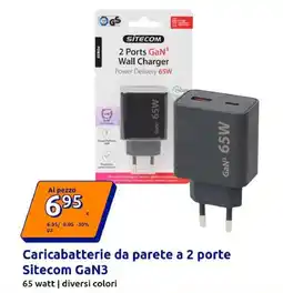 Action Caricabatterie da parete a 2 porte Sitecom GaN3 offerta