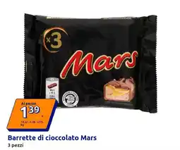 Action Barrette di cioccolato Mars offerta