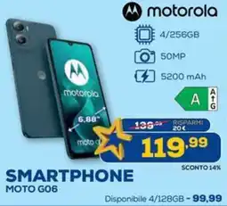 Euronics motorola SMARTPHONE MOTO G06 offerta