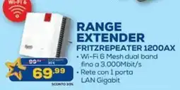 Euronics RANGE EXTENDER FRITZREPEATER 1200AX offerta