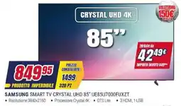 Trony SAMSUNG SMART TV CRYSTAL UHD 85" UE85U7000FUXZT offerta