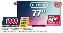 Trony LG SMART TV OLED EVO 77" UHD 77C55LA offerta