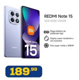 Euronics REDMI Note 15 offerta