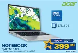 Euronics acer NOTEBOOK ALI 5-33P-305T offerta