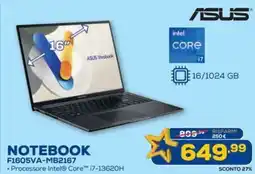 Euronics ASUS NOTEBOOK F1605VA-MB2167 offerta