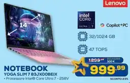 Euronics Lenovo NOTEBOOK YOGA SLIM 7 83JX0OBEIX offerta