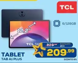 Euronics TCL tab A1 plus offerta