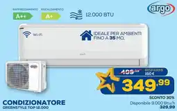 Euronics Argo condizionatore greenstyle top 12.000 offerta