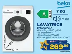 Euronics beko LAVATRICE BMWU3721A offerta