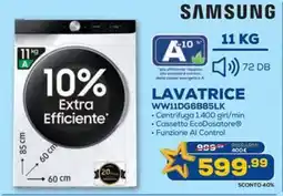 Euronics SAMSUNG LAVATRICE WW11DG6B85LK offerta
