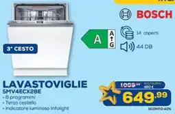 Euronics BOSCH LAVASTOVIGLIE SMV4ECX28E offerta