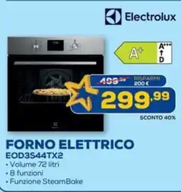 Euronics Electrolux FORNO ELETTRICO EOD3S44TX2 offerta