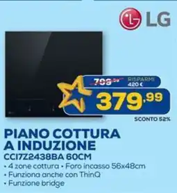 Euronics LG PIANO COTTURA A INDUZIONE CC17Z2438BA 60CM offerta